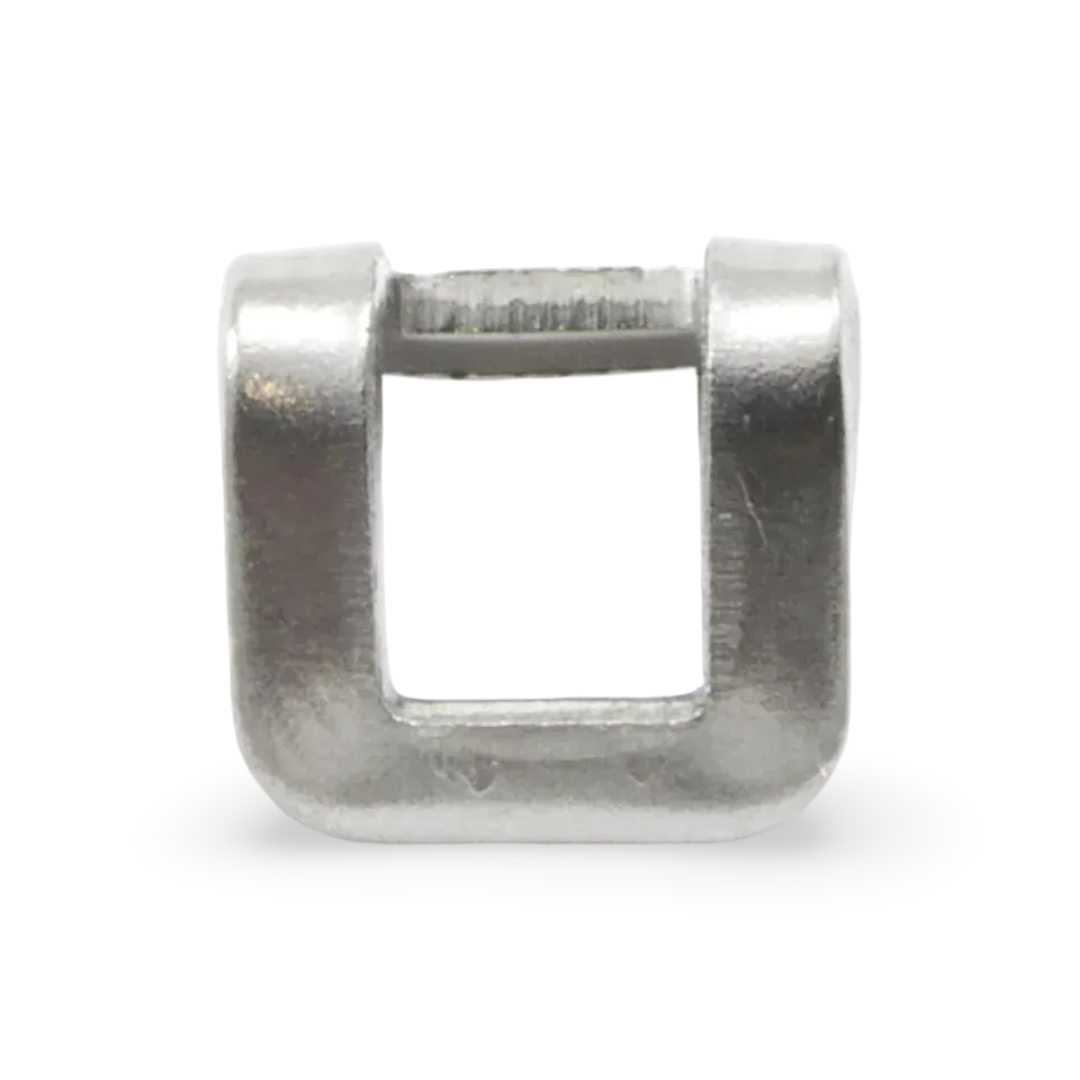 Stainless Steel "V" Stop for YKK® #10 VISLON® (Molded Tooth) Zipper Chain