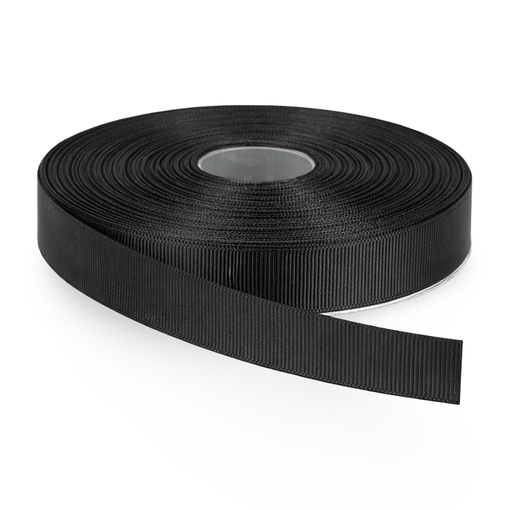 Black Nylon Grosgrain Binding Tape