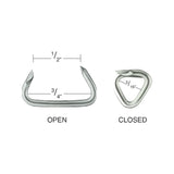 3/4" Steel Upholstery Hog Ring Clamps