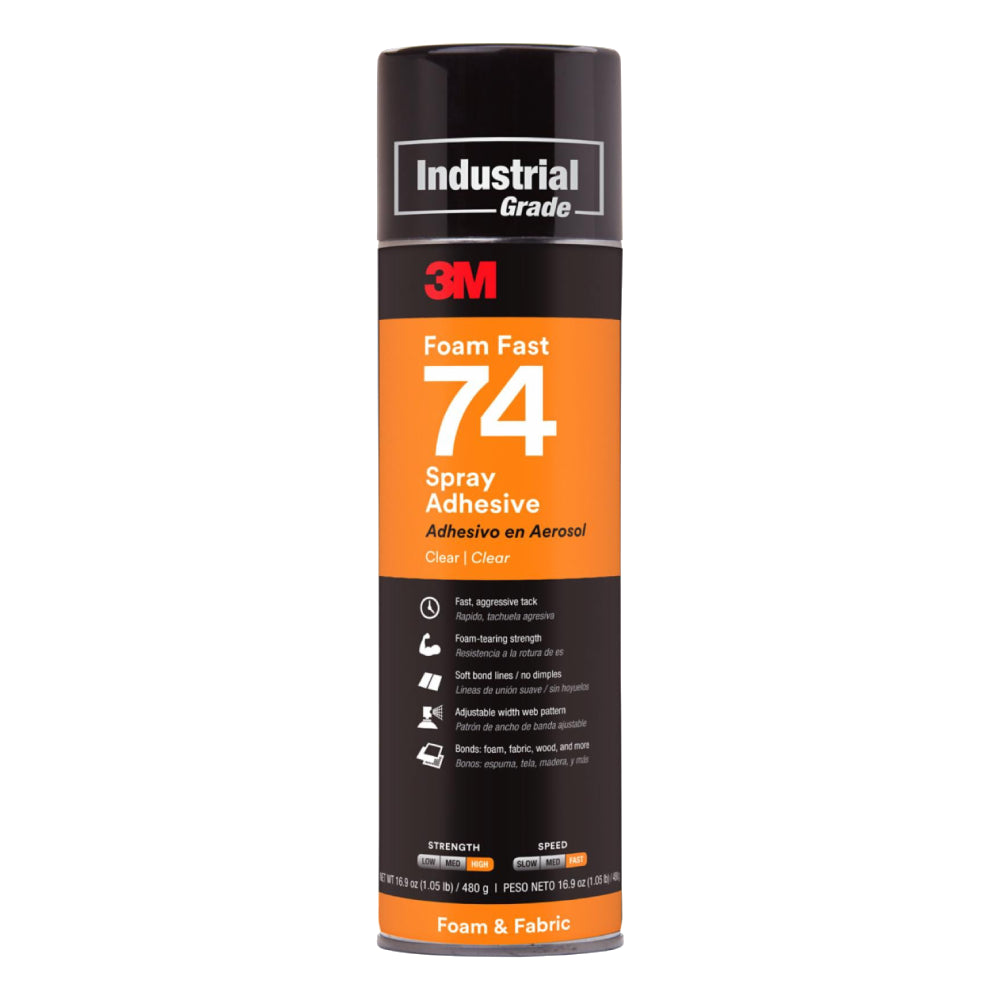 3M™ 74 Foam Fast Spray Adhesive — 16.9 oz