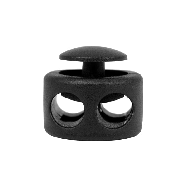CL 614 Black ABS Short Barrel Double Hold Cord Lock