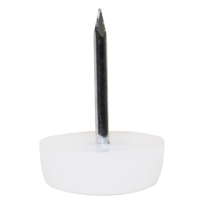 No. 679WH-SM 5/8" White Plastic Furniture Leg Glide