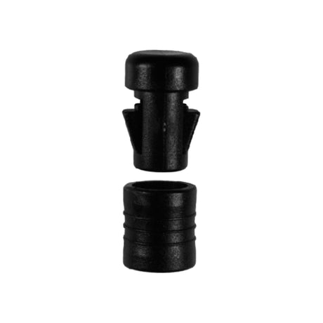CLE 680 Black ABS Ribbed Cord End