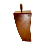 6" Walnut Curved Furniture Leg