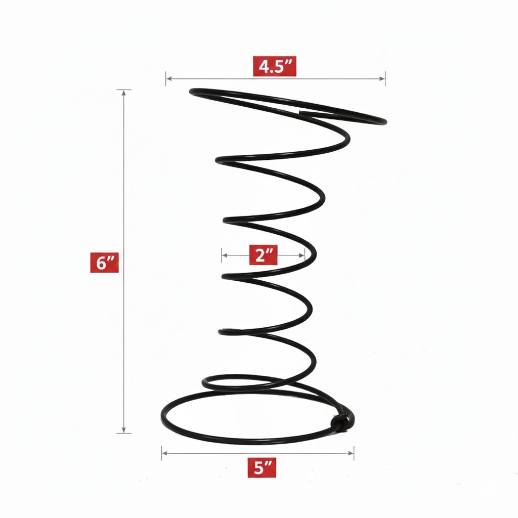 6" Furniture Coil Spring — 8 Gauge
