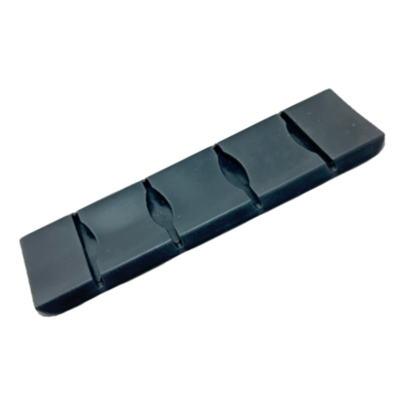 PD 719 1-1/2" Heavy-Duty Black PVC Shoulder Strap Pad