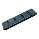 PD 719 1-1/2" Heavy-Duty Black PVC Shoulder Strap Pad