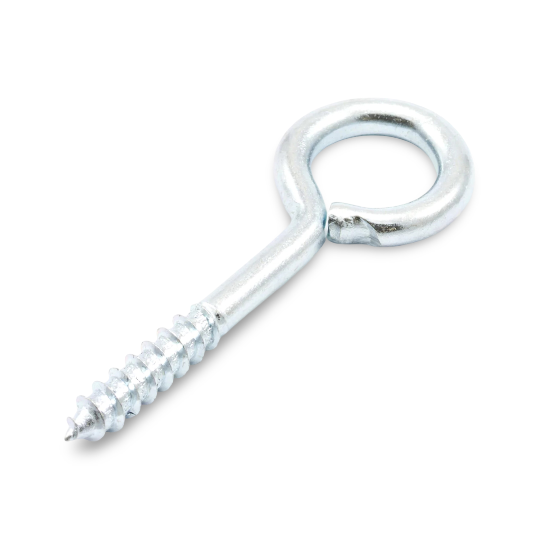 #8 x 1-3/8" Zinc-Plated Steel Screw with 1/2" Eyelet