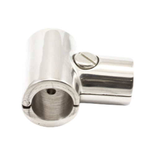 7/8" Stainless Steel 90° Hinged Tee Rail Fitting