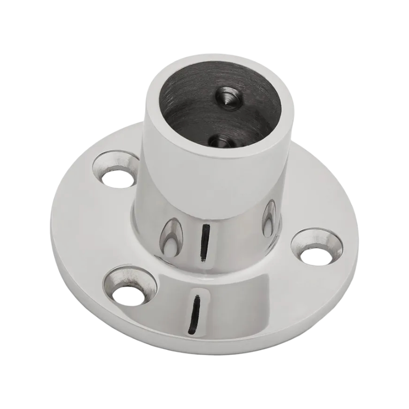 1" Stainless Steel 90° Round Base