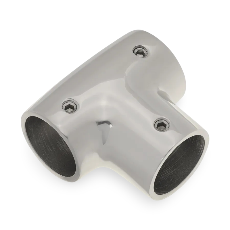 1" Stainless Steel 90° Tee Rail Fitting