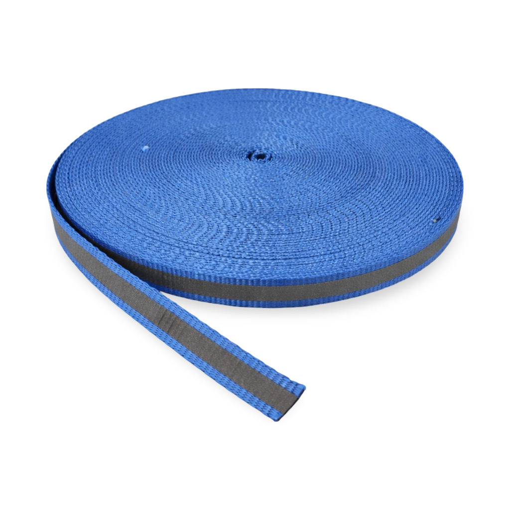 1.75 mm Blue Nylon Reflective Webbing