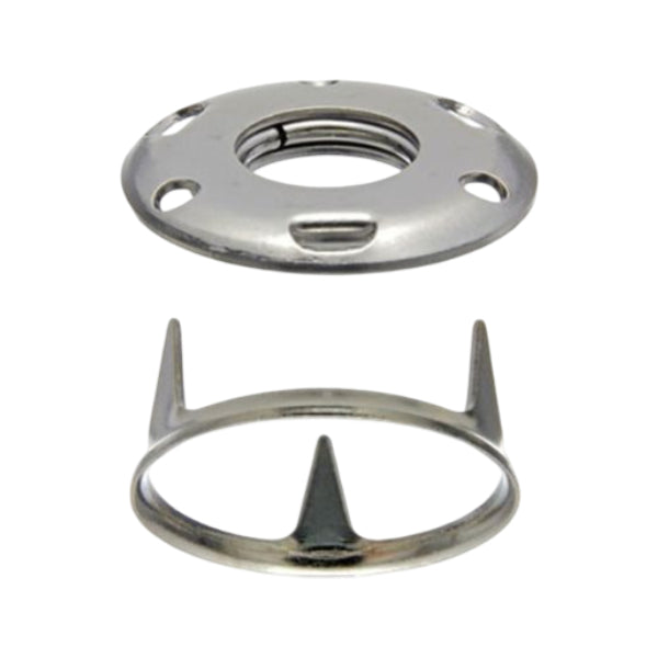 DOT® Nickel-Plated Brass Carpet Snap Set (Ring & Socket)