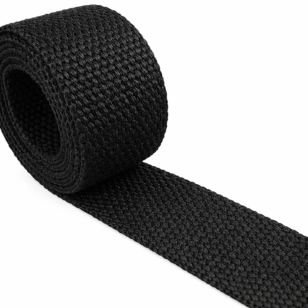 Cotton Webbing — Black