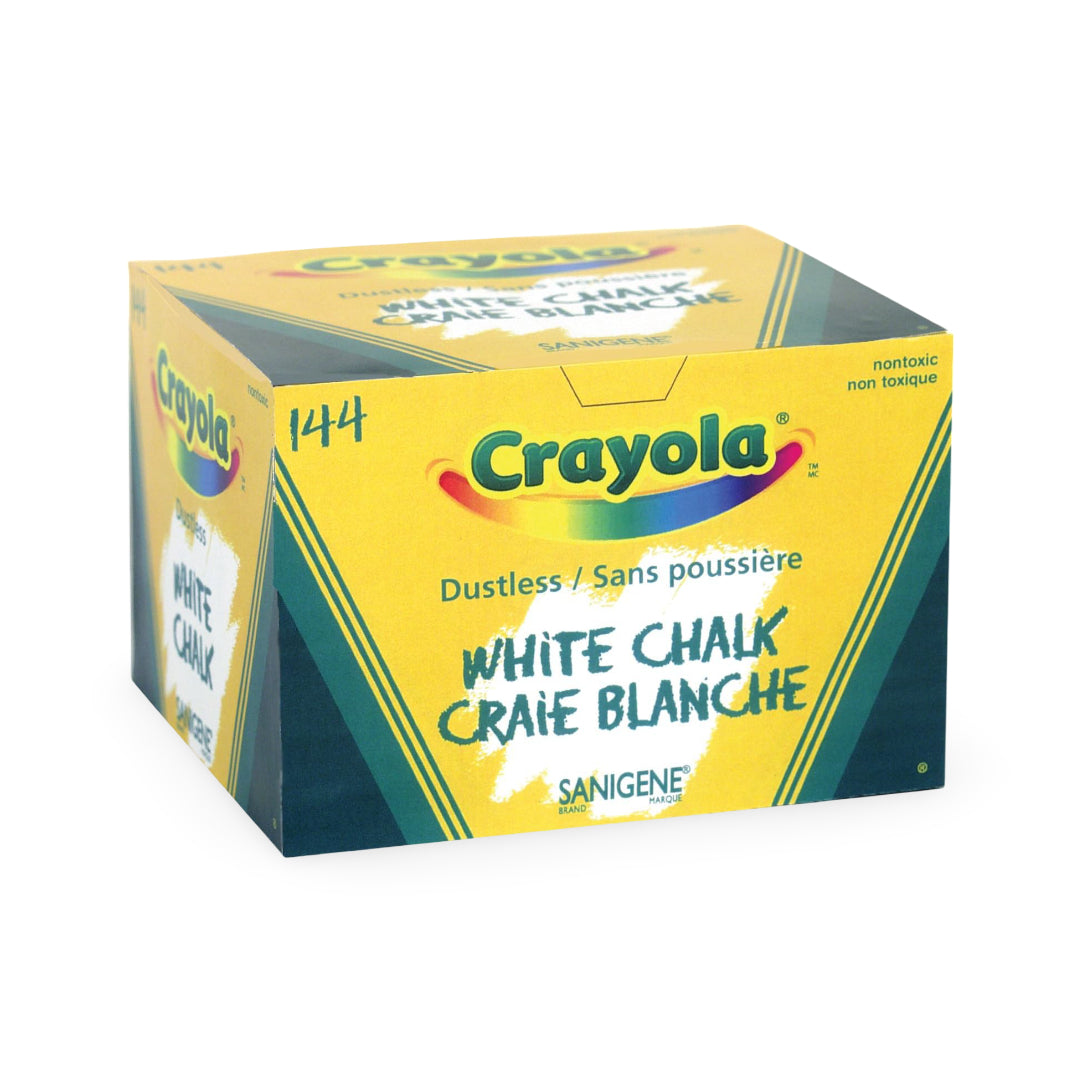 Crayola® Sanigene® White Dustless Chalk