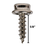 DOT® Line 24 (5/8") Stainless Steel Snap Fastener #10 x 5/8" Screw Stud