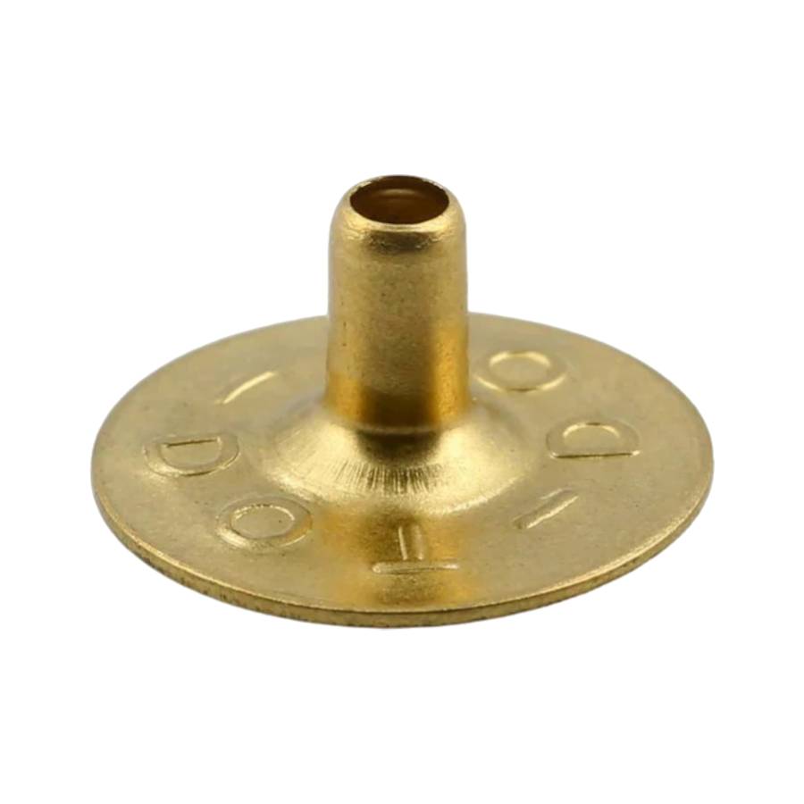 DOT® Line 20 (1/2") Shiny Brass Snap Fastener Stud Post