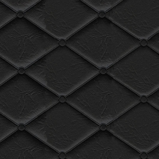 54" Mayfair Black (007) Quilted Vinyl Fabric