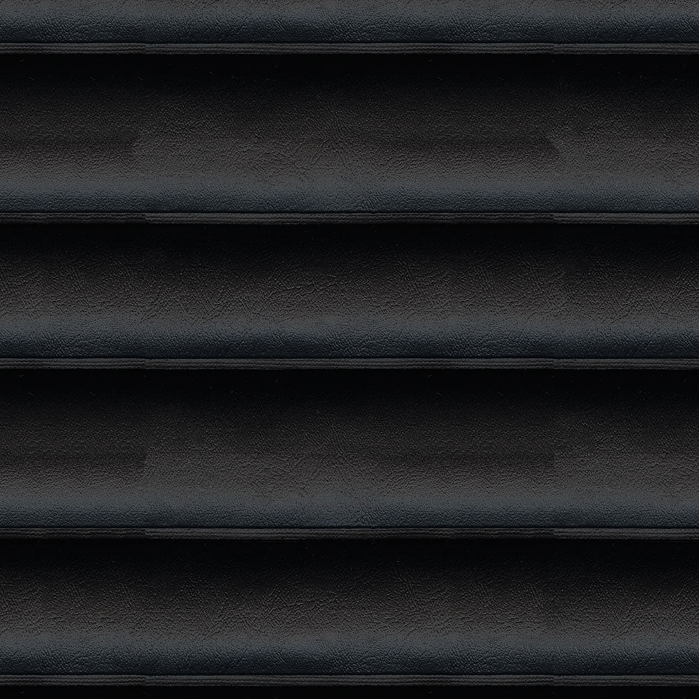 54" White Water Roll-N-Pleat Black (9009) Vinyl Fabric
