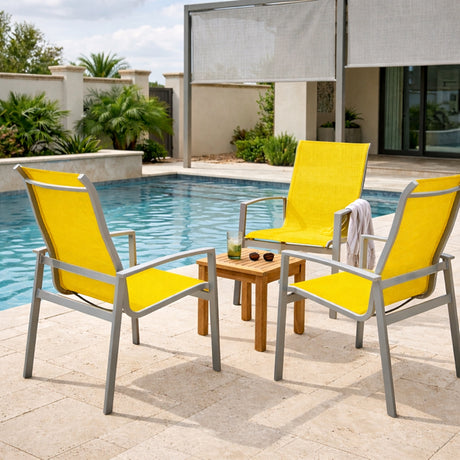54" Phifertex® Standard Lemon Yellow (406) Vinyl Mesh Fabric