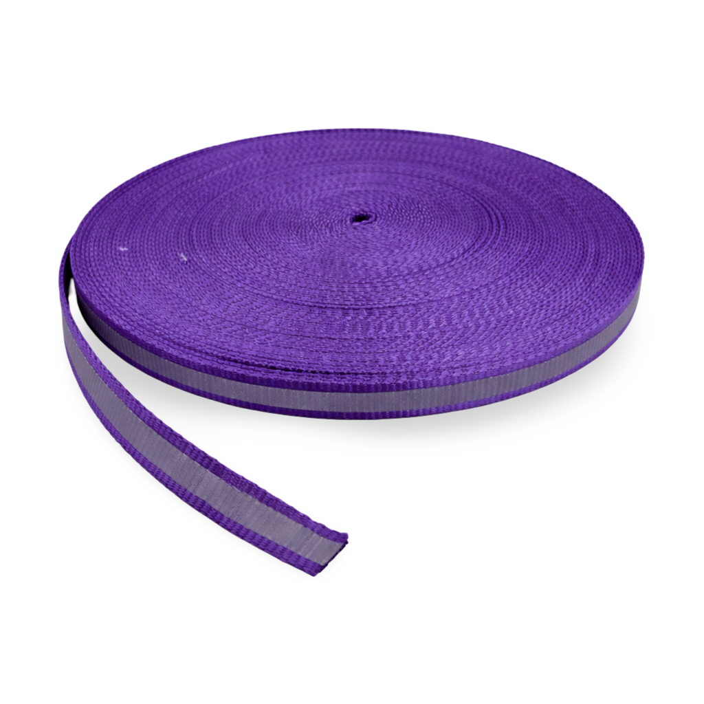 1.75 mm Purple Nylon Reflective Webbing