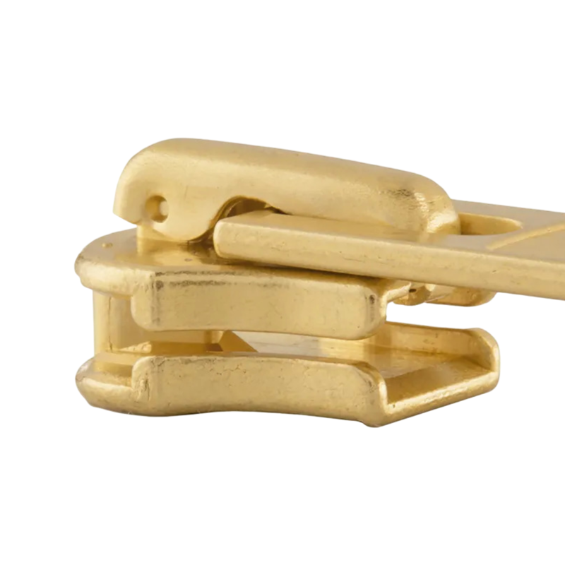 YKK® #10 Brass Single-Pull Locking Zipper Slider
