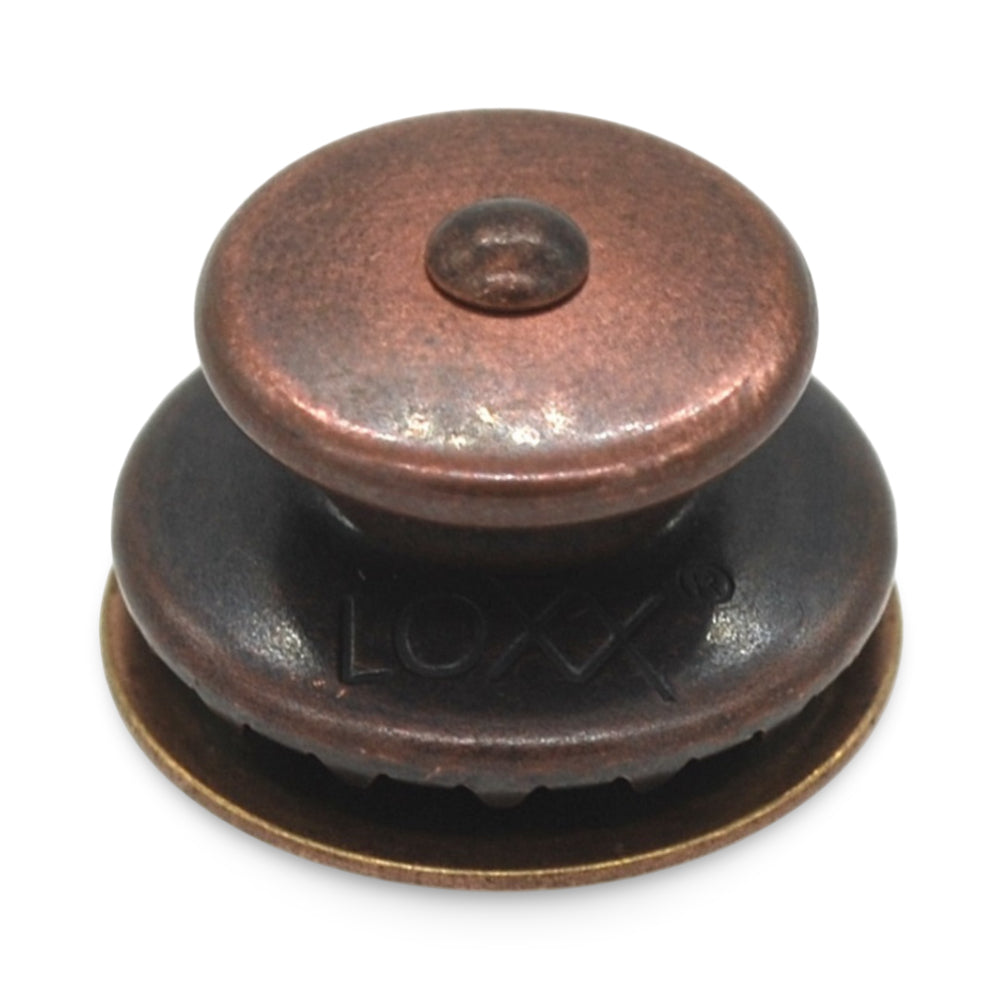 LOXX® "Pull-It-Up" Fastener Antique Copper Large Head Button