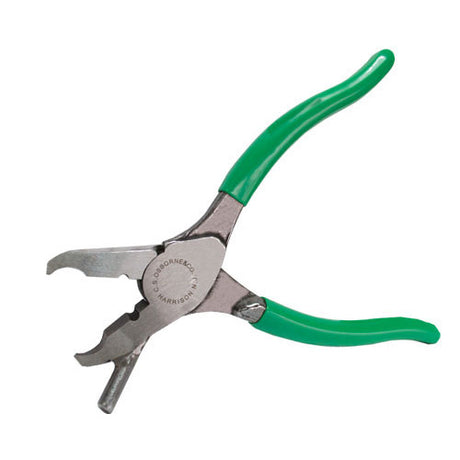Decorative nail pliers with curved jaws for upholstery tacks