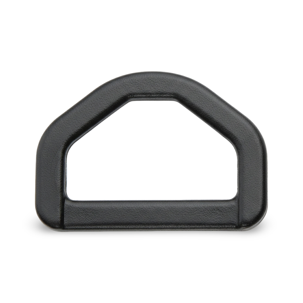 Black Acetal 6-Angle D-Ring