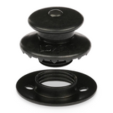 LOXX® "Pull-It-Up" Fastener Black Chrome Large Head Button