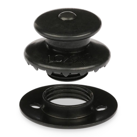 LOXX® "Pull-It-Up" Fastener Black Chrome Large Head Button