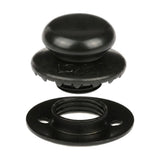 LOXX® "Pull-It-Up" Fastener Black Chrome Smooth Large Head Button
