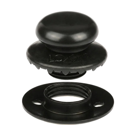 LOXX® "Pull-It-Up" Fastener Black Chrome Smooth Large Head Button