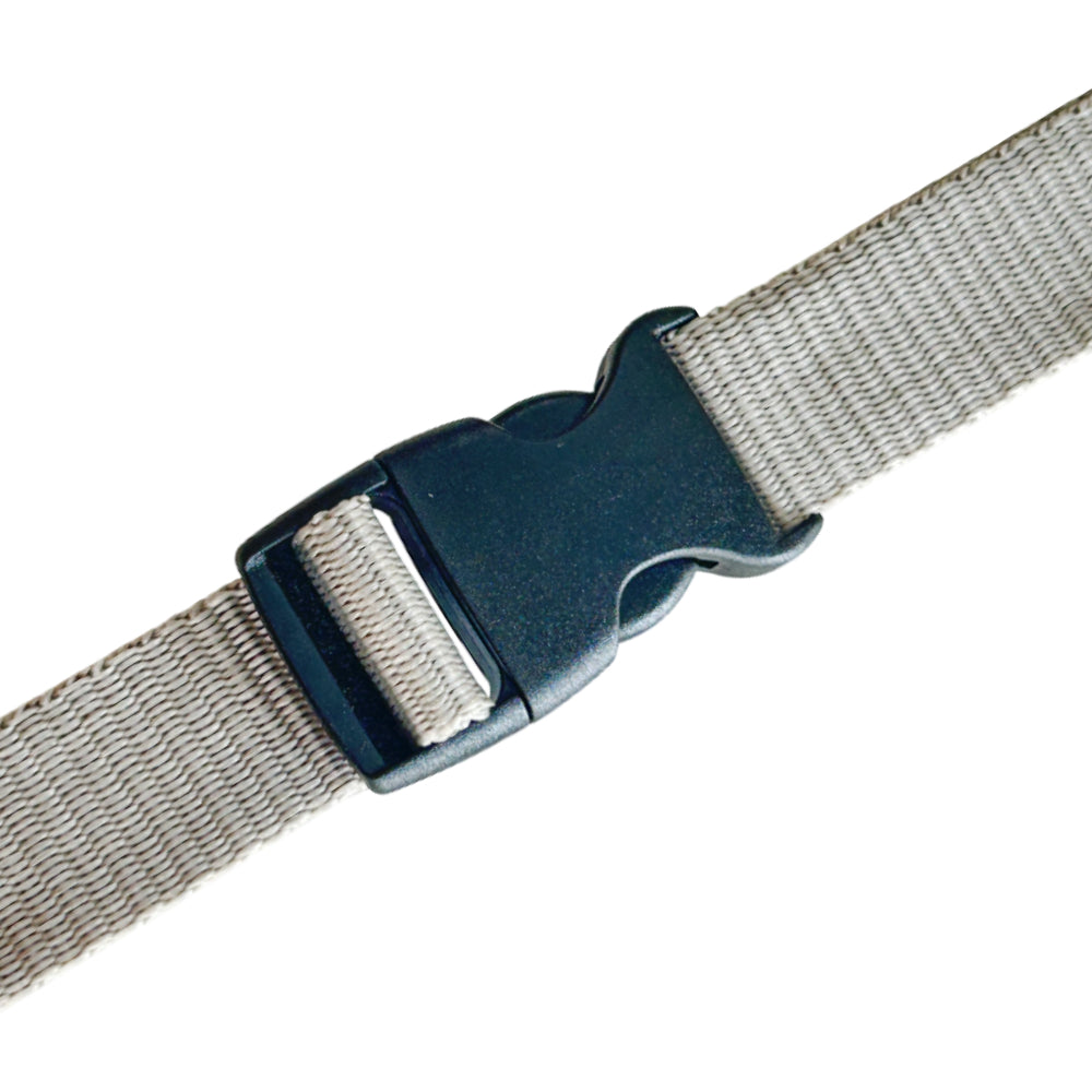 Black Euro-Style Camber Single Adjustable Side Release Webbing Buckle