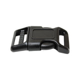 Black Heavy-Duty Camber Single Adjustable Side Release Webbing Buckle