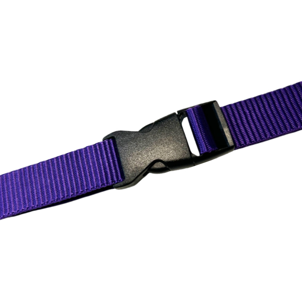 1" Black High-Profile Single Adjustable Side Release Webbing Buckle