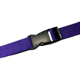 1" Black High-Profile Single Adjustable Side Release Webbing Buckle