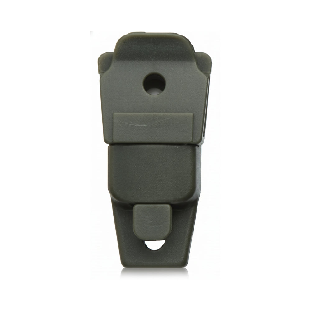 1" Black Mountable Center Release Webbing Buckle
