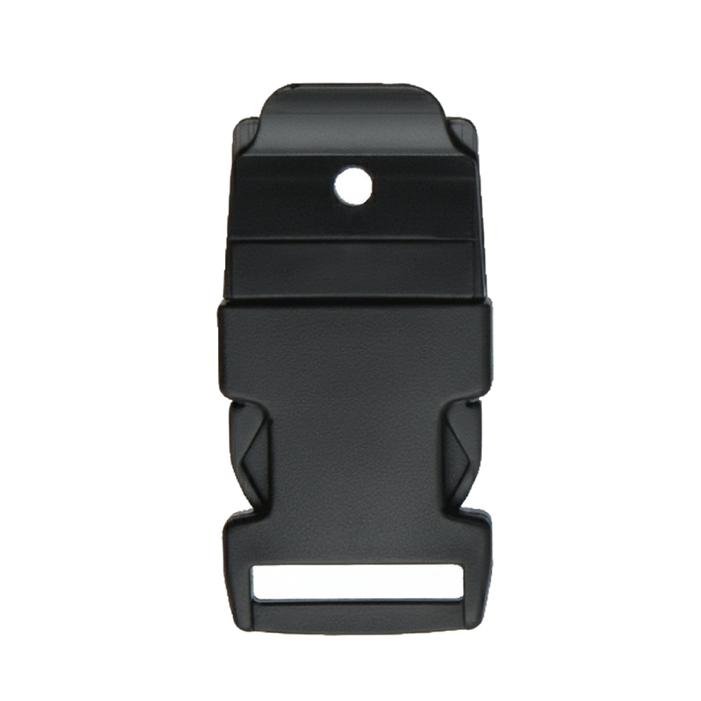 1" Black Mountable Side Release Webbing Buckle