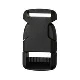 Black Oversized Single Adjustable Side Release Webbing Buckle