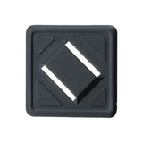 PD 712 1" Black PVC "Pig Snout" Lash Tab