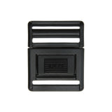 Black Single Adjustable Center Release Webbing Buckle