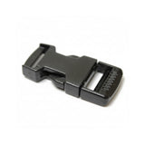 Black Single Adjustable Side Release Webbing Buckle
