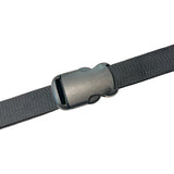 1" Black Slimline Single Adjustable Side Release Webbing Buckle