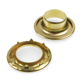 G2-2 7/16" (#2) Brass Spur (Rolled Rim) Grommet