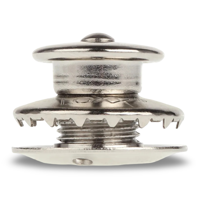 LOXX® "Pull-It-Up" Fastener Chrome-Plated Brass Large Head Button