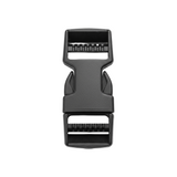 Black Dual Adjustable Side Release Webbing Buckle