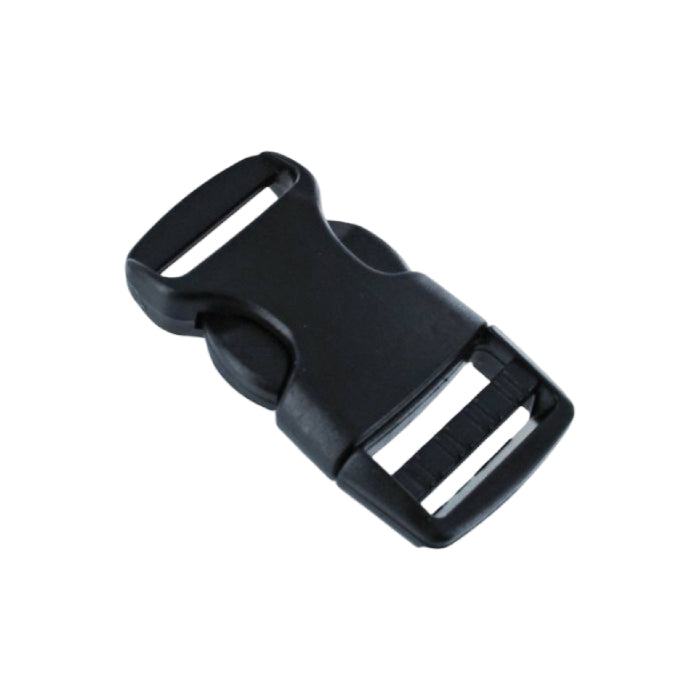 Black Classic Camber Single Adjustable Side Release Webbing Buckle