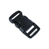 Black Classic Camber Single Adjustable Side Release Webbing Buckle