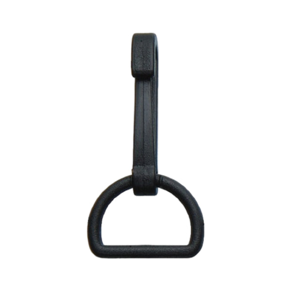 Black Polyacetal D-Ring Snap Hook